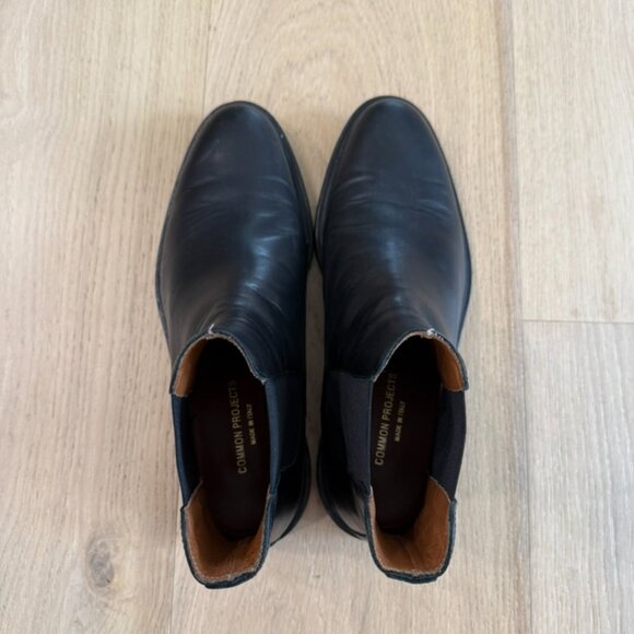 Common Projects Chelsea Boots Black Leather, Men\'s size 42 (US 9-10) main image 5